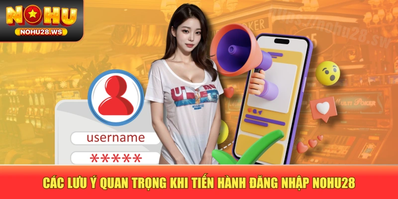 Các lưu ý quan trọng khi tiến hành đăng nhập NOHU28 Các lưu ý quan trọng khi tiến hành đăng nhập NOHU28