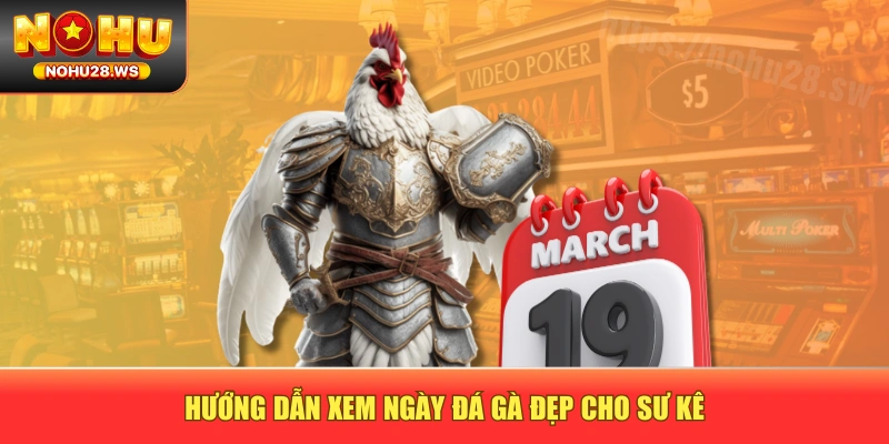 Hướng dẫn xem ngày đá gà đẹp cho sư kê Hướng dẫn xem ngày đá gà đẹp cho sư kê