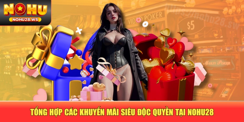 Tổng hợp các khuyến mãi siêu độc quyền tại NOHU28 Tổng hợp các khuyến mãi siêu độc quyền tại NOHU28